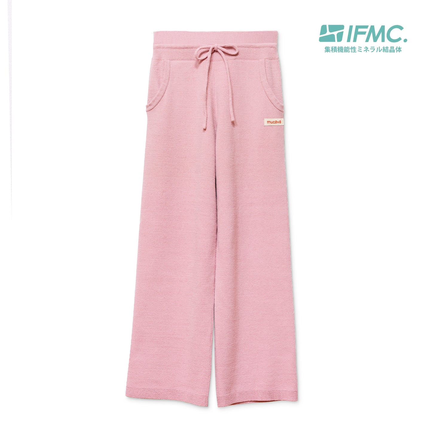 血行促進プレーティングニットパンツ