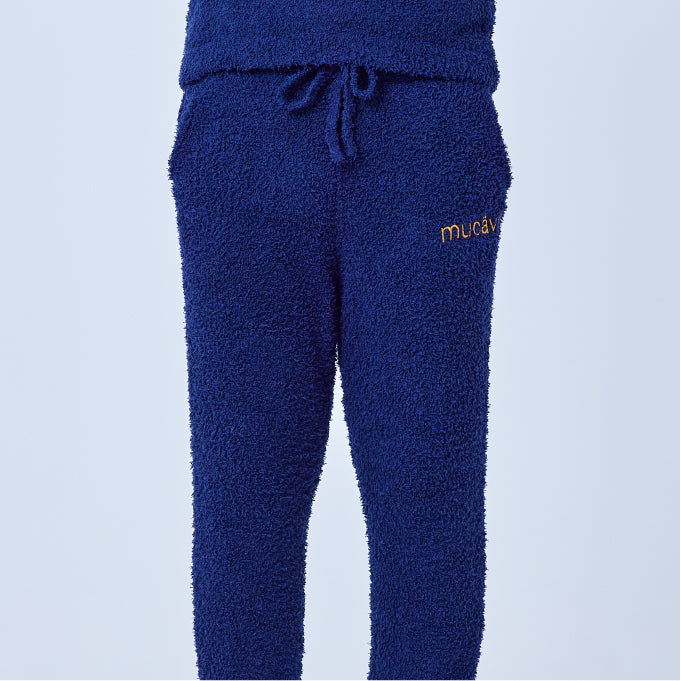 【ネイビーセットアップ】モールニットジップパーカー・モールニットジョガーパンツ