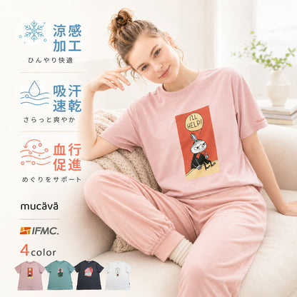 【LADIES】ムーミンチュニック キシリトール加工 IFMC. 血行促進