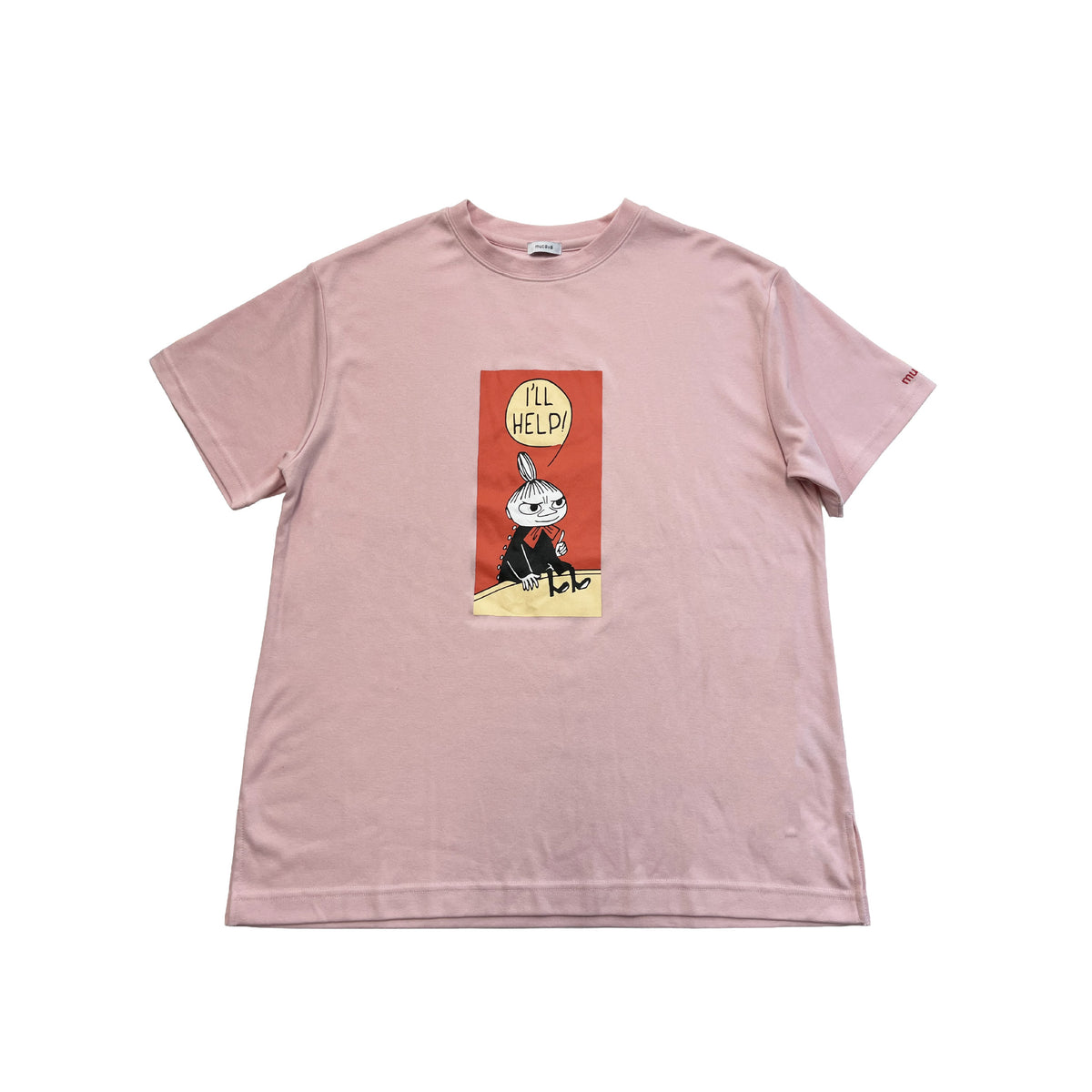 【LADIES】ムーミンチュニック キシリトール加工 IFMC. 血行促進 ピンク