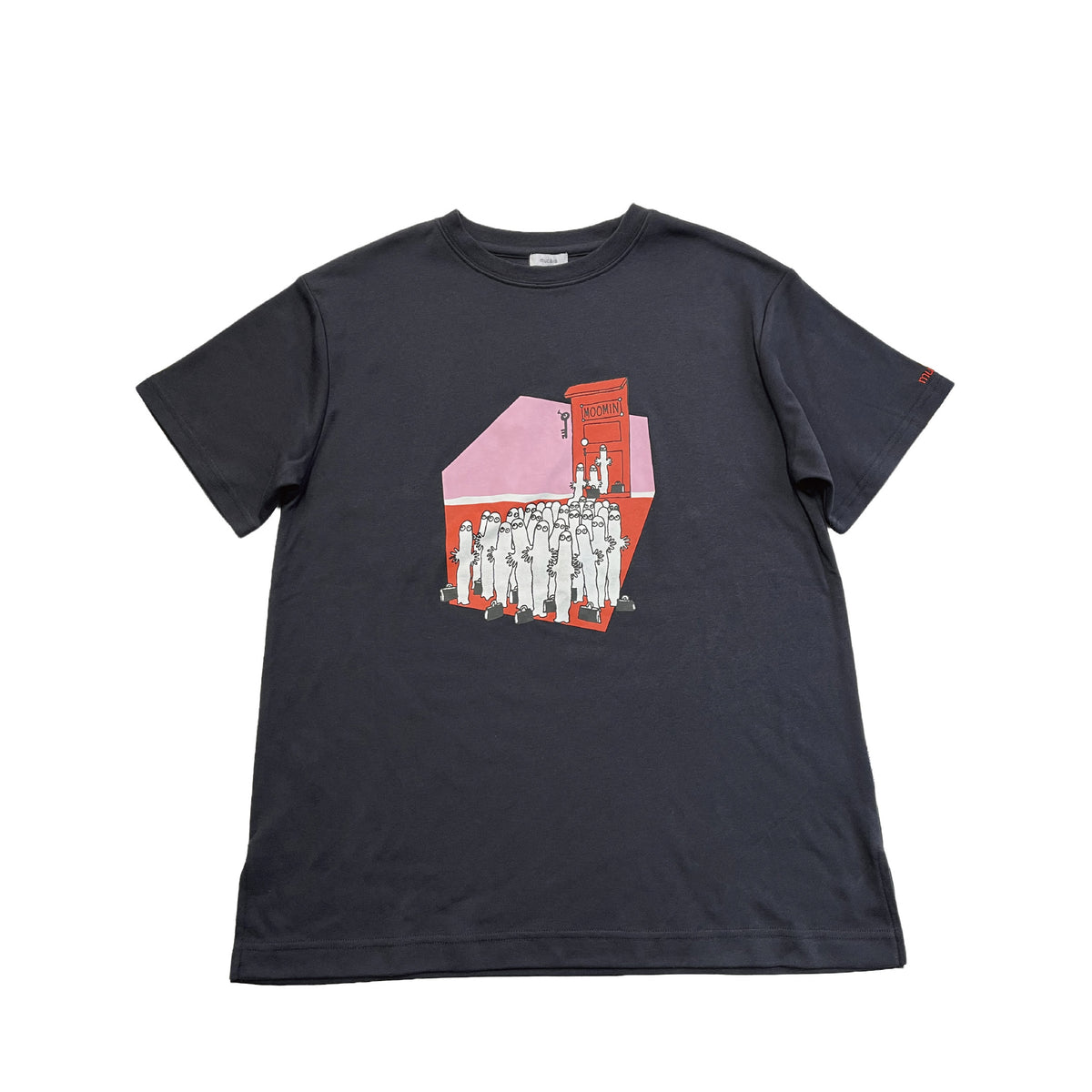 【LADIES】ムーミンチュニック キシリトール加工 IFMC. 血行促進 ネイビー