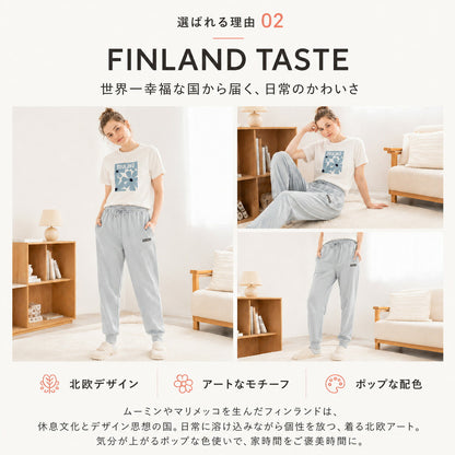 mucava IFMC. 血行促進 UVカット 接触冷感 テーパードライン ドローストリング スムースジョガーパンツ