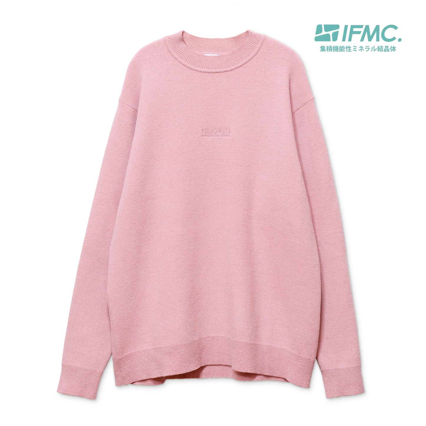 血行促進プレーティングニットクルーネック