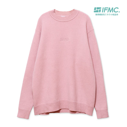 血行促進プレーティングニットクルーネック