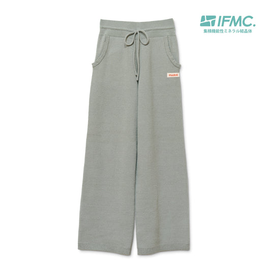 血行促進プレーティングニットパンツ