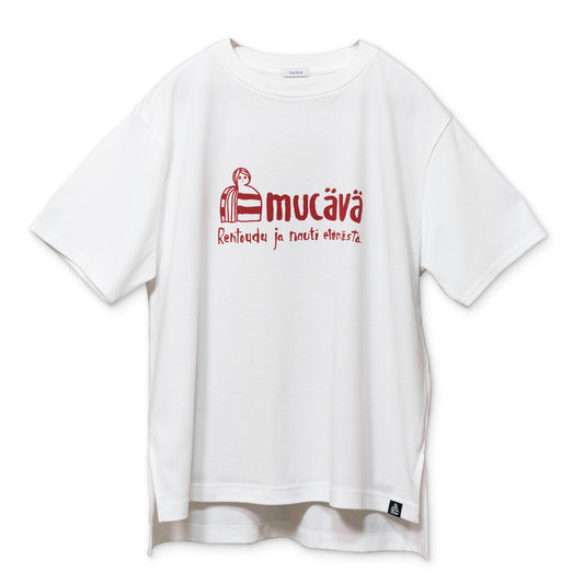 mucava イフミック 血行促進 吸汗速乾 キシリトール加工 スムースロゴTシャツ