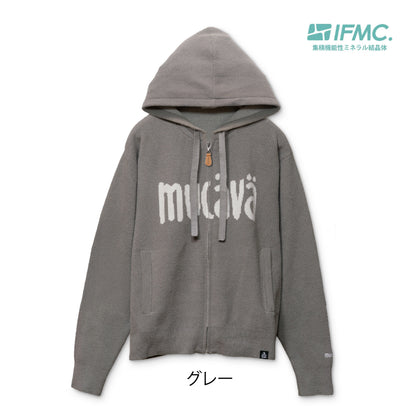 mucava イフミック 血行促進 ニットジップフーディー