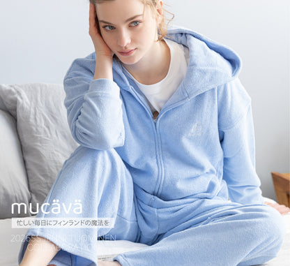 mucava イフミック 血行促進 両面パイルフーディ