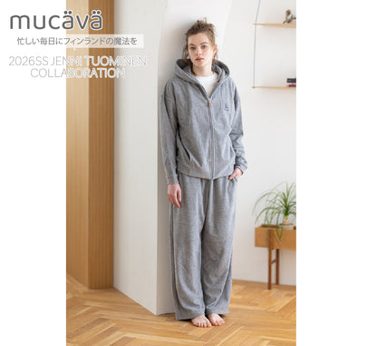 mucava イフミック 血行促進 両面パイルフーディ