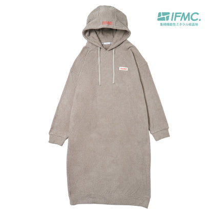 【LADIES】両面パイルLロングフードワンピ