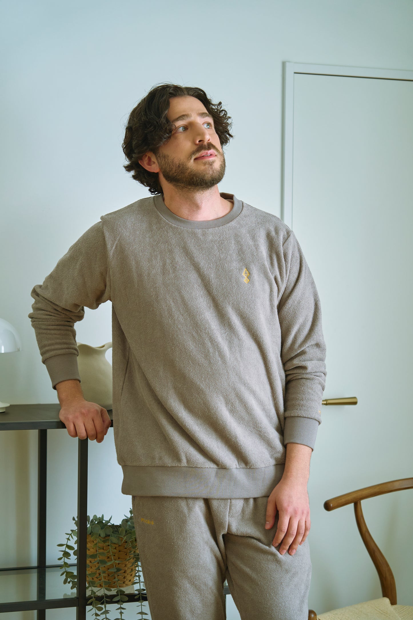 【UNISEX】BASIC 両面パイルMトレーナー