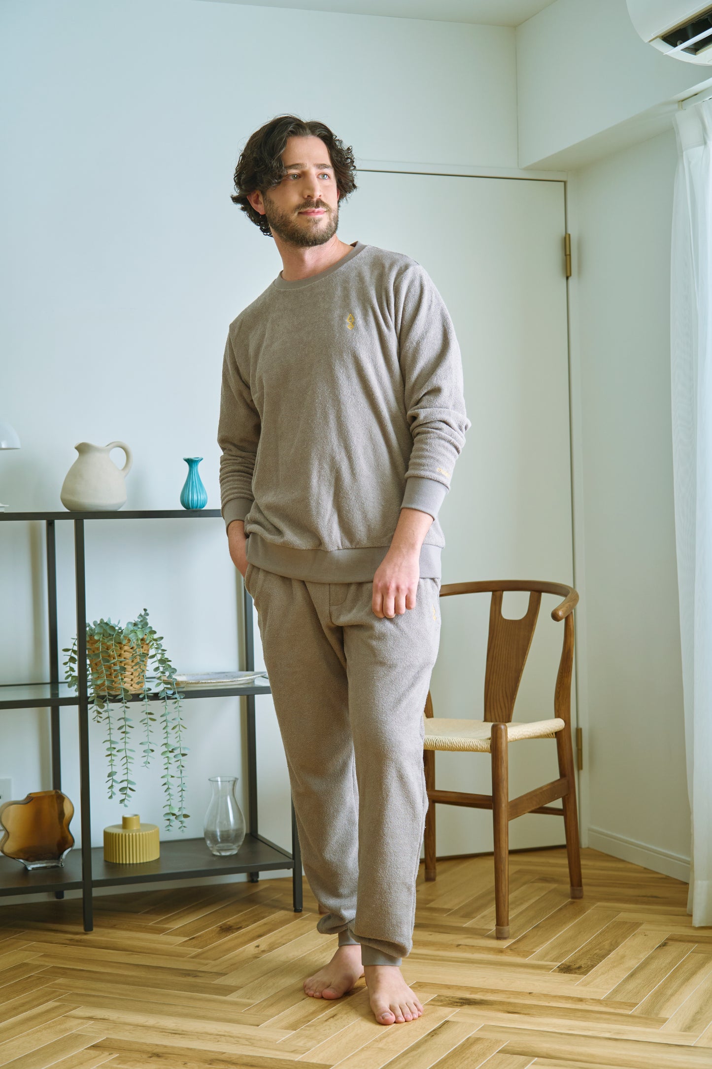【UNISEX】BASIC 両面パイルMトレーナー